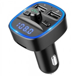 Transmetteur FM Bluetooth, Bluetooth Lecteur MP3 Adaptateur Radio sans Fil Kit &Eacute;metteur FM Voiture Chargeur