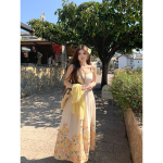 Suur suurus naiste suvine kleit lilleline rannakleit vabaaja suur pikk traksip&uuml;kste kleit XXXL