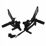 Honda CBR600 F4/F4i 99-07 Mootorratta t&otilde;stetud jalatugede tagumine komplekt must