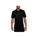Nike Dri-Fit FW24 F.C. Barcelona Seeria Kirjaga Vabaaja Spordis&auml;rgid Mugavad L&uuml;hikeste Varrukatega Jalgpallis&auml;rgid Meeste topid Must FN8792-010 S