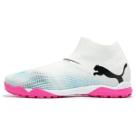 Puma Future 7.7 Match+ LL Paelad TT (Kummist naastud) Jalgpallijalatsid Meeste jalgpallijalatsid Valge Sinine 107713-01 39