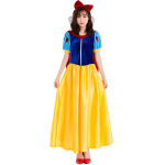 T&auml;iskasvanute Lumivalgekese Halloweeni Cosplay Kost&uuml;&uuml;m Lavastuseks Large