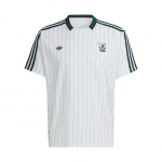 Adidas Originals Logo Triibuline Pullover &Uuml;mmarguse Kaelusega L&uuml;hikeste Varrukatega T-s&auml;rk Meeste Topid JW5466 XXL