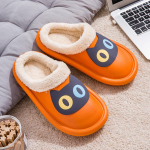 Soojad talvised puuvillased kingad naistele soojad karusnahad Kodusussid EVA libisemiskindlad pl&uuml;&uuml;ssussid siseruumides paar paks tallaga jalatsid liugused 39-40 oranž