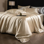 Naturaalne mooruspuu siidist voodipesukomplekt Tekikate 2 tk Padjap&uuml;&uuml;rid King Queen suurusega Voodikate Voodipesu Komplektid Flat Bed Sheet&200x230cm-4pc set
