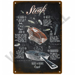 Metallist silt &Otilde;rn kiirtoidutaldrik plekk-silt tahvel Vintage restoran Kodubaar Kohvik K&ouml;&ouml;k Metallist plakat Seinakaunistused Aksessuaarid 20x30cm