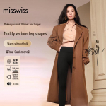 MissWiss Women's Cashmere Blend Fleece-Lined Shaping Leggings L