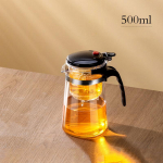 500 ml/1800 ml teekann, suure mahutavusega klaasist teekann, &uuml;he v&otilde;tmega filtrimine, eraldav teekann Hiina kung fu teekomplekt teetass