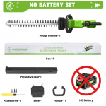 ONEGREEN 2000W Elektriline Hekitrimmer 180&deg; P&ouml;&ouml;rlev Juhtmeta Maastikukujunduse Hekip&uuml;&uuml;dja Trimmer Aiat&ouml;&ouml;riist Makita Aku Pinni jaoks Without Battery