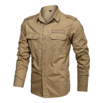 Meeste riided Meeste t&ouml;&ouml;riided pikkade varrukatega s&auml;rk Meeste &uuml;lisuur uus vabaaja s&auml;rk Meeste s&auml;rk XXXXXL khaki
