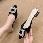 Moodsad naiste sussid 2024 Suvi Kevad Uued Kivist Terava Otsaga Sussid Moodsad Vabaaja Rannasandaalid Klipid Naistele Zapatos De Mujer 33 beež