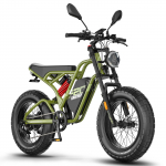 Elektriline m&auml;giratas FAFREES F20 Ultra 20 750W mootor T&auml;ielik amortisatsioon E-ratas 48V 25AH Maksimaalne s&otilde;iduulatus 140 km Tippkiirus 45 km/h Hydraulic Brakes roheline