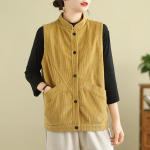 Kevadine Velvetist Vest Jakk Kirjanduslik Vabaaja Varrukateta Vest Naised XXL