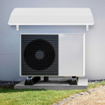 V&auml;lis&otilde;hu konditsioneeri kate, Ilmastikukindel kliimaseadme p&auml;ikesekaitse, Valge seinale paigaldatava seadme kaitsja, Metallkorpus v&auml;liskondensaatori jaoks valge