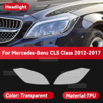 Mercedes Benz CLS-klassi 2012-2024 autode esitulede l&auml;bipaistev TPU kaitsekile Esitulede toonimuutuse v&auml;rvi lisatarvikud Transparent