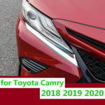 Toyota Camry XV70 auto esitulede dekoratiivtarvikute jaoks 2018 roostevabast terasest must sinine sport type car head