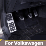 Roostevabast terasest auto k&uuml;tuse piduripedaali jalatoe pedaalide kate Volkswagen VW GOLF 7 MK7 Tiguan L Skoda Kodiaq Rapid Octavia A7 jaoks Footrest 1pcs