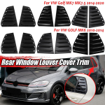 2 TK auto tagaakna luugi katte trimm VW GOLF MK 6 MK 7 GOLF 7.5 GOLF MK7/7.5 GTI GTD R aknaluugi k&uuml;lgmiselt Carbon Front-7