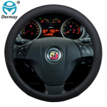 for Fiat Grande Punto Avventura Urban Cross Abarth Punto Car Steering Wheel Cover PU Leather 100% DERMAY Brand Auto Accessories must