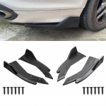 Auto tagumine p&otilde;rkeraua huule s&uuml;sinikkiust ABS universaalne kaitseraua huuleriba spoiler k&uuml;ljeseelik s&uuml;sinikkiust kriimustusvastane 2pcs black