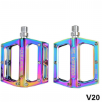 Jalgrattapedaal alumiiniumsulamist jalapedaali laager Jalgrattapedaal Rainbow v&auml;rvilised galvaniseerimispedaalid