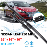 Nissan Leaf ZE0 MK1 2011~2017 talvine esi- ja tagaklaasipuhasti harjade komplekt autotarvikute puhastamiseks Rear Wiper
