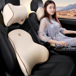 Autojuhi padi m&auml;luvahust auto nimmetugi seljapadi Pehme autoistme kaelapadi pestav auto padjapadi 1pcs red neck