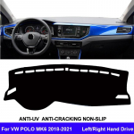 Auto sisemine armatuurlaua kate Volkswagen VW POLO MK6 2018 keskkonsooli kaitsja vaiba armatuurlauale Black RHD
