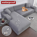 Veekindel diivanikate Veniv tugitooli diivanikate Nurgadiivani kattekomplekt elutuppa L-kujulise diivani libisemiskindel kate 1 tk Medium(145-185cm)1pc gray