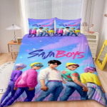 Saja Boys 3tk Tekikate Komplekt D-Demon H-Hunters K-pop Voodipesu Komplekt Tekikate Kaksik Kuninglik 2 padjap&uuml;&uuml;ri ja Kingituste Dekoratsiooniga EU Single 135x200cm