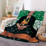 Multikas F-Frida ART K-kahlo Tekk Soe Ja Pehme Sobib Magamistuppa Elutuppa Diivanvoodile Kontorisse Reisimiseks Telkimiseks 30x40in