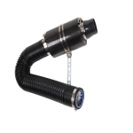True carbon fiber intake bellows set/car air filter mushroom head/intake modified high flow pure carbon fiber bellows Black bellows