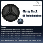 Mercedes Benz W176 W246 W205 W212 W207 W217 W251 W166 H&otilde;bedane ja Must Embleem Eesmise iluv&otilde;re Valgustatud Logo T&auml;he M&auml;rk