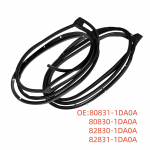 80831-1DA0A Esimese ukse tihendiriba 08-13 Nissan Qashqai X-TRAILile 80831-1DA0A 80830-1DA0A 82830-1DA0A 82831-1DA0A