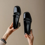 Platvorm Nahast Naiste Pumbad Kingad Naiste Vabaaja Oxford Loaferid Daamid 6,5cm J&auml;meda Kontsaga Lolita Mary Jane Naiste Mokassiinid 34 must