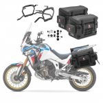 Set 2x valises lat&eacute;rales 40 L Bagtecs BPW + supports pour BMW R 1250 GS (2019-2023) - PVC 500D &eacute;tanche