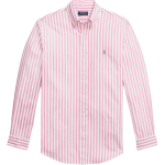 Polo Ralph Lauren Klassikaline l&otilde;ige Triibuline puuvillane pikkade varrukatega s&auml;rk Meeste s&auml;rgid 710817005-009 L white