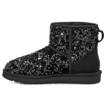 UGG Classic Mini Paks Sequin Saabas Must Naiste 1130602-BLK 36 black