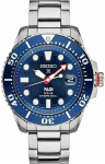 Seiko Prospex Solar Diver PADI Erihind SNE549 H&otilde;bedane ja &Uuml;lemere Mudel Meeste Kell, Analoog, Tumesinine, Imporditud, sinine