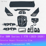 For BMW Series 1 F70 2025 2026 Full set interior Film Gear Panel TPU Transparent Protection Sticker GPS Navigation screen Films For LHD