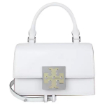 Tory Burch Bon Bon Metall Ruudukujuline Topelt-T Logoga Klapp Eemaldatava &Otilde;larihmaga Mini &Otilde;la-Crossbody K&auml;ekott Naiste k&auml;ekott Valge 148865-137 Basic Set (Bag+Dust Bag)