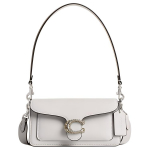 Coach Tabby 20 Logoga Pandlaga Kinnituv Nahast K&auml;ekott V&auml;ike Naiste k&auml;ekotid Roosa Valge CW917-LHCHK Basic Set (Bag+Dust Bag)