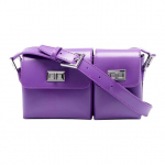 K&otilde;ige parem Baby Billy Vintage Nahast Lakknahast K&auml;ealune Kott Gemini Crossbody &Otilde;lakott Mini Naiste kotid Lilla 21FWBABYBOUVWSMA Basic Set (Bag+Dust Bag)