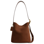 Coach Bleecker 28 &auml;mbrikujuline kott metallist detailidega Naiste &otilde;lakott Soe pruun CCC24-B4WBR Basic Set (Bag+Dust Bag) brown