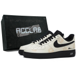Nike Air Force 1 07 Abrasion Resistant Height Increasing Low top Skateboard Shoes Men's Ecru CW2288-001(Team1605--) 40.5