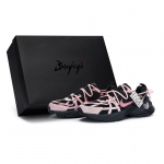 Nike V2K Run Cushioning Abrasion Resistant Cushioning, Wear Resistant Low top Running Shoes Unisex Black Pink FD0736-001(Team80-S-BOX) 40