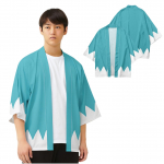 Shinsengumi Haori Kost&uuml;&uuml;m Cosplay Shinsengumi Kost&uuml;&uuml;m Happi Haori Festivalikost&uuml;&uuml;m &Uuml;likond Okita Soji Hijikata Toshizo Samurait&scaron;empion Jaapani sinine