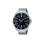 Casio MDV-107 Seeria 200M Veekindel Kvartsliikumine Roostevabast Terasest Rihmaga K&auml;ekell Meeste kellad Must MDV-107D-1A1 Black Dial