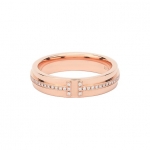 Tiffany & Co. T-sarja teemantidega kaunistatud kitsas s&otilde;rmus Unisex s&otilde;rmused GRP09678 Box,5.5