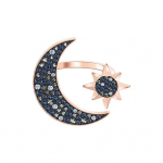 Swarovski T&auml;he ja Kuu Kujuline Klassikaline S&otilde;rmus Naiste s&otilde;rmused Roosa Kuld 5513222 Box (Random Color),58